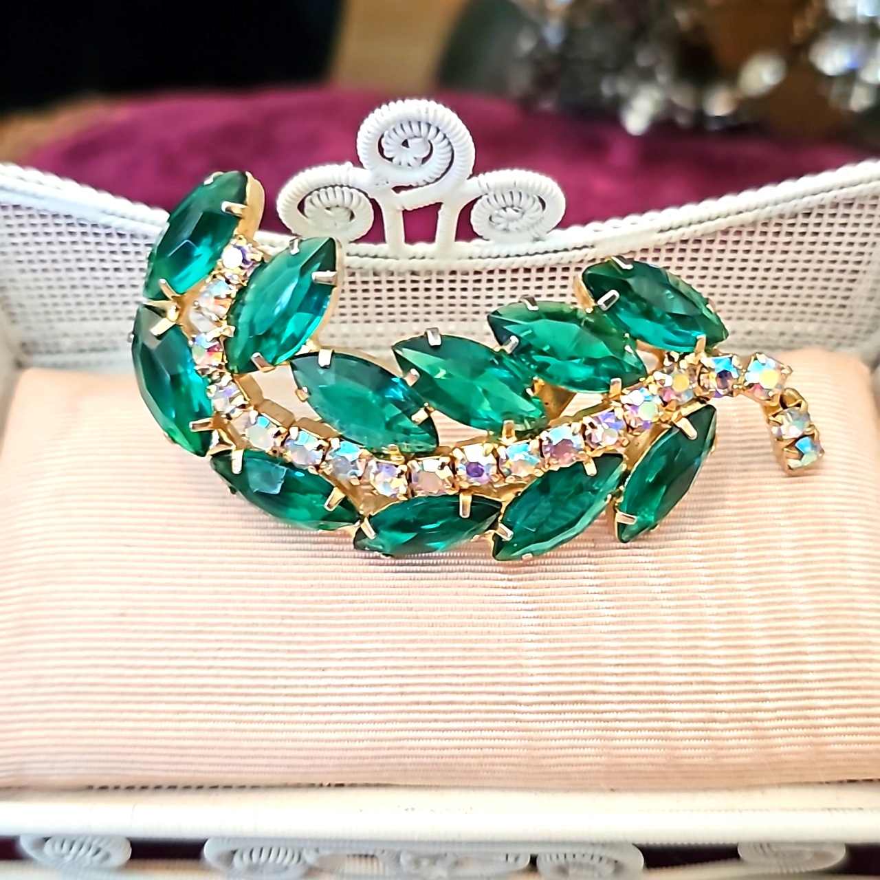 Julianna Emerald Green Brooch